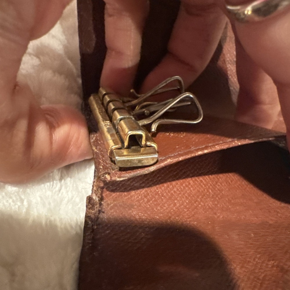 Louis Vuitton Monogram 4 Key Holder Wallet Brown Canvas France Authentic - Picture 16 of 16